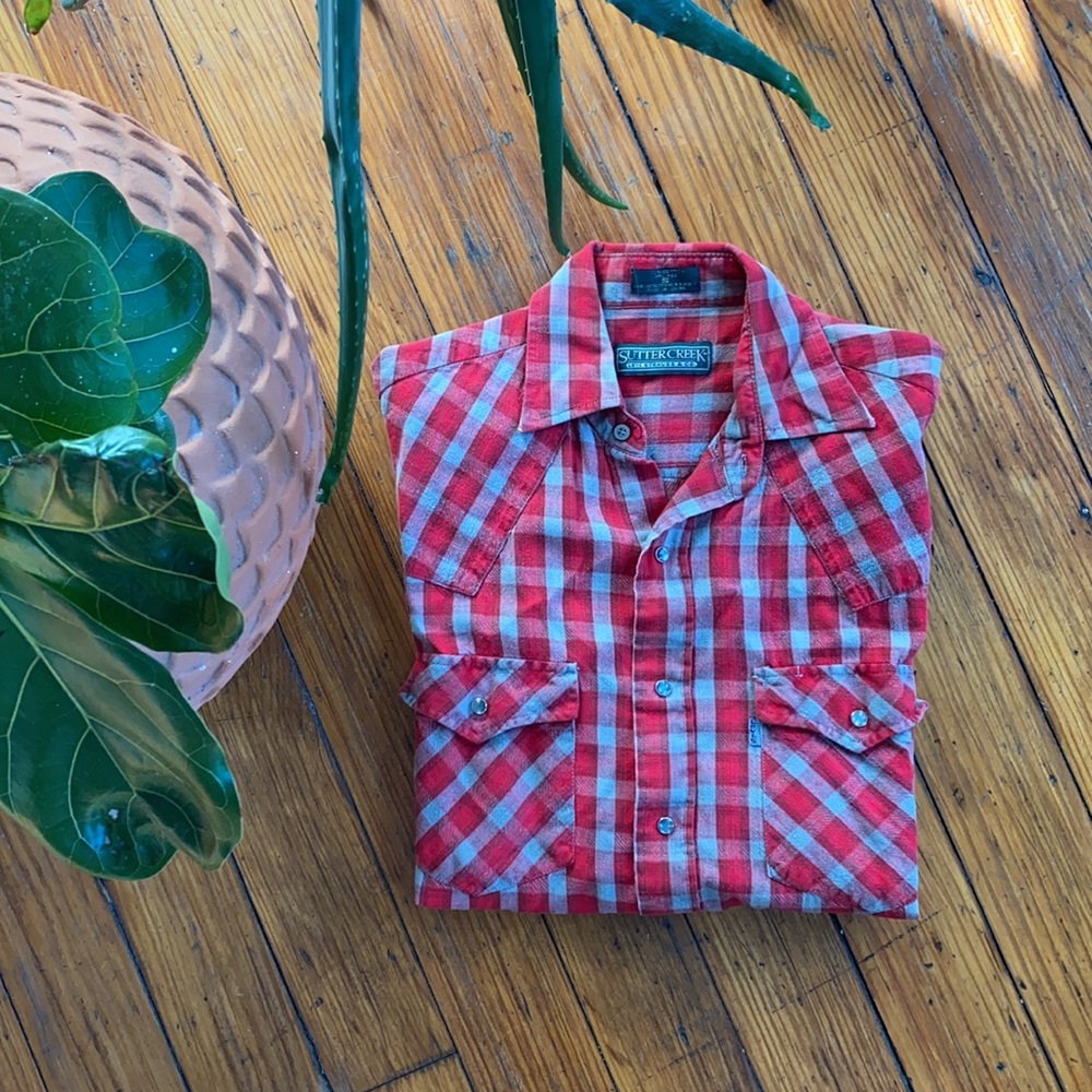 Vintage Levi’s Sutter Creek Plaid Flannel Button Up